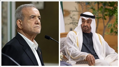 BAE lideri Al Nahyan ve İran Cumhurbaşkanı Pezeşkiyan bölgesel gerilimi görüştü