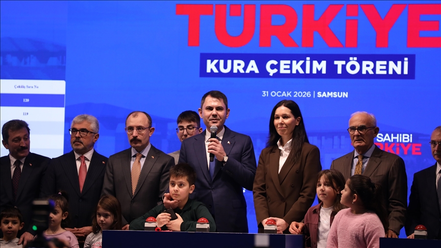 Yüzyılın Konut Projesi kapsamında Samsun'da yapılacak konutların kurası çekildi