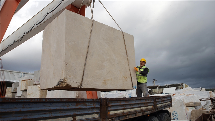 Muğla'dan 60 ülkeye satılan mermerden 100 milyon doların üzerinde ihracat geliri sağlandı