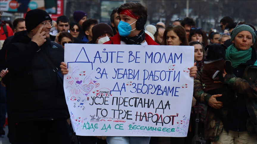 Qytetarët e Shkupit dalin në protestë në mbrojtje të shëndetit dhe mjedisit