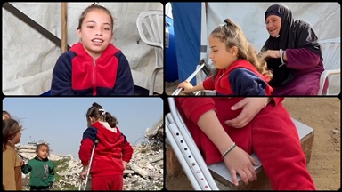  İsrail'in Gazze’de saldırdığı okulda ailesini ve bacağını kaybeden Melek'in hayali yeniden yürüyebilmek