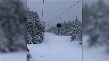 Uludağ'da arızalanan telesiyejde mahsur kalanlar kurtarıldı