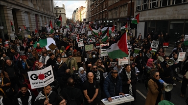 لندن.. عشرات الآلاف يحتشدون ضد انتهاكات إسرائيل بغزة