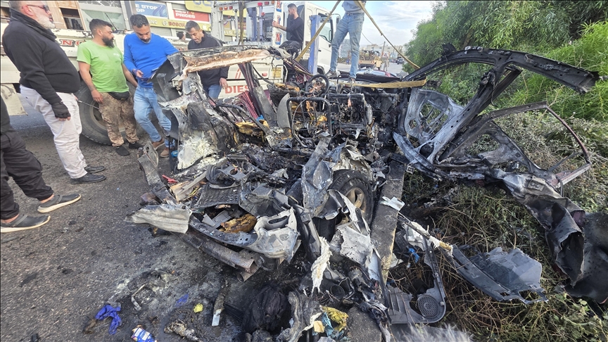 إصابة شخص إثر استهداف مسيرة إسرائيلية لسيارة جنوبي لبنان 