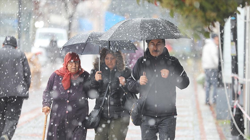 Trakya ve bazı iller için kuvvetli kar ve sağanak uyarısı