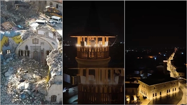 Bakan Kurum'dan yeniden inşa edilen Habib-i Neccar Cami'ne ilişkin paylaşım