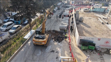 Depremlerde hasar gören Kahramanmaraş'taki altyapı sil baştan yapılıyor