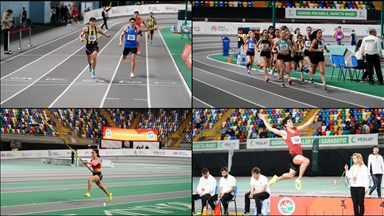 Yeşilay Türkiye Salon Atletizm Şampiyonası'nda ilk gün tamamlandı