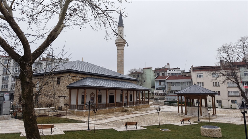 Edirne'de restorasyonu tamamlanan Muradiye Camisi ibadete açıldı