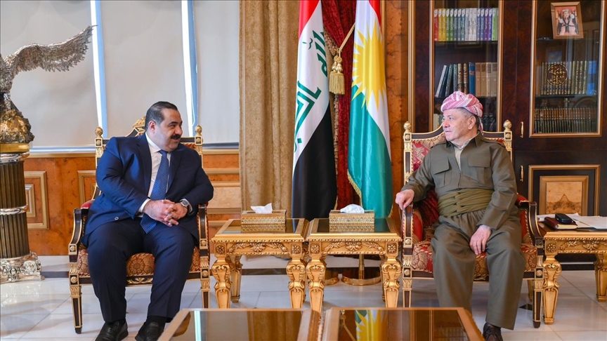 مەسعود بارزانی و موسەننا سامەڕائی پرسی پێکھێنانی حکوومەتی نوێی عێراقیان تاوتوێ کرد