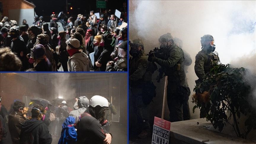 قوات الأمن الفيدرالية الأمريكية تفض احتجاجا ضد "آيس" في بورتلاند