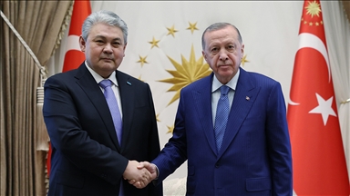 Cumhurbaşkanı Erdoğan, Kazakistan Dışişleri Bakanı Koşerbayev'i kabul etti