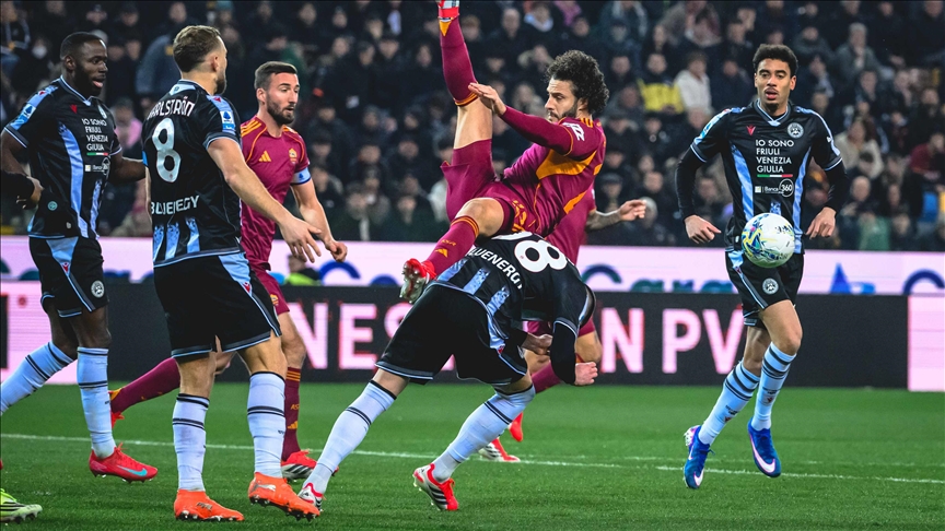 قدم.. أودينيزي يلحق هزيمة مفاجئة بروما في الدوري الإيطالي