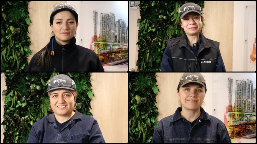 Bursa'nın kaynakçı kadınları Avrupa'ya gönderilen tren parçalarının yapımında görev alıyor