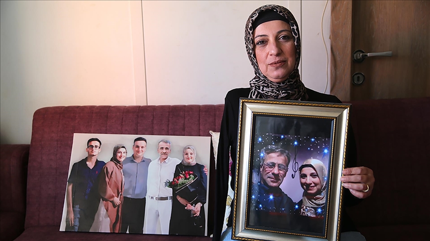 İki bacağı ve bir kolunu kaybeden depremzede kadın, eşini özlemle anıyor