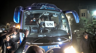 2nd group of Palestinians arrives at Rafah crossing to enter Gaza