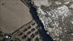 Hatay'da 400 metrelik fay yarığı oluşan zeytinlikte "toprak kayması" sürebilir uyarısı