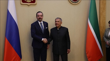 AK Parti Genel Başkan Yardımcısı Zorlu, Tataristan Cumhuriyeti Reisi Minnihanov'la görüştü