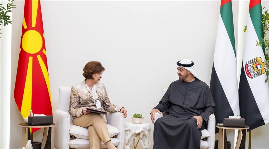 Сиљановска-Давкова оствари средба со претседателот на ОАЕ, Мухамед бин Зајед ал Нахјан