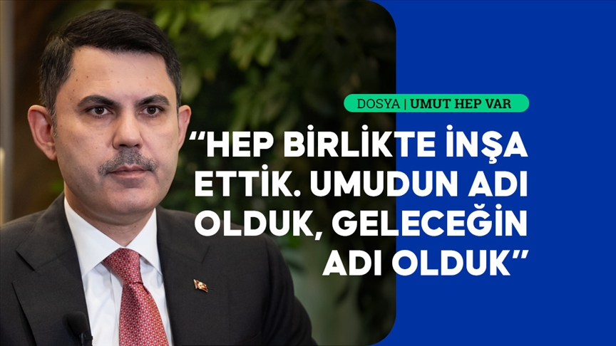 Bakan Kurum, deprem bölgesini ayağa kaldıran inşa seferberliğini anlattı
