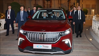 President Erdogan gifts Türkiye's homegrown electric car Togg to Egyptian counterpart Sisi