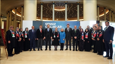 Şehit yakınları, Gazze için "Sessiz Çığlıklar Filografi Sergisi" düzenledi