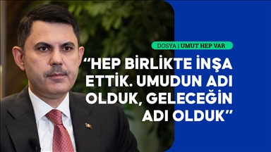 Bakan Kurum, deprem bölgesini ayağa kaldıran inşa seferberliğini anlattı