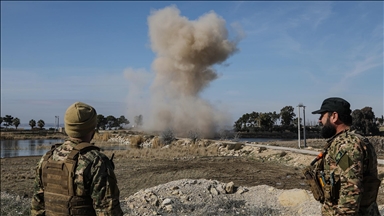 Suriye'deki Süleyman Şah Türbesi'nde mayın temizleme çalışmaları AA kameralarına yansıdı