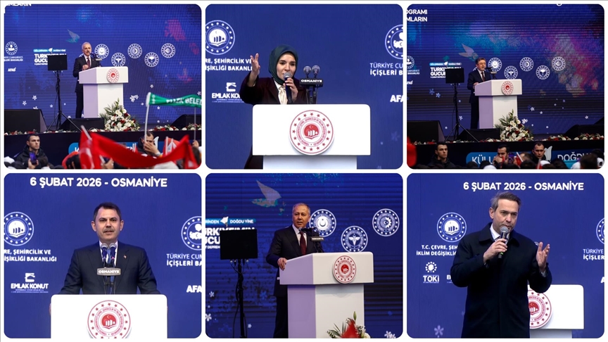 Bakanlar, 6 Şubat Depremleri Anma Programı ve Toplu Açılış Töreni’nde konuştu