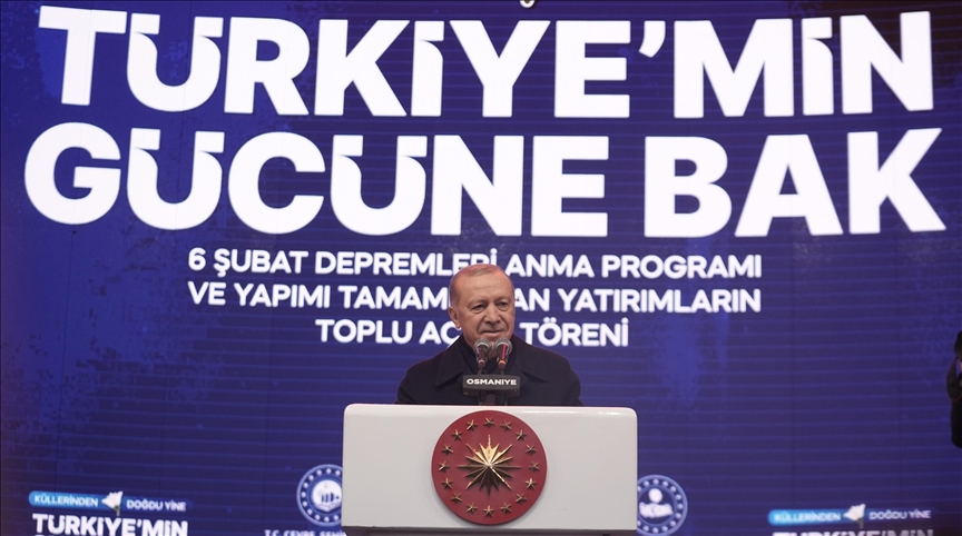 أردوغان: قدمنا دولة وشعبا أروع صور التضامن بمواجهة كارثة الزلزال