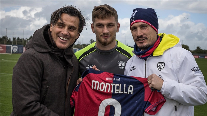 Vincenzo Montella, Semih Kılıçsoy'un oynadığı Cagliari'yi ziyaret etti
