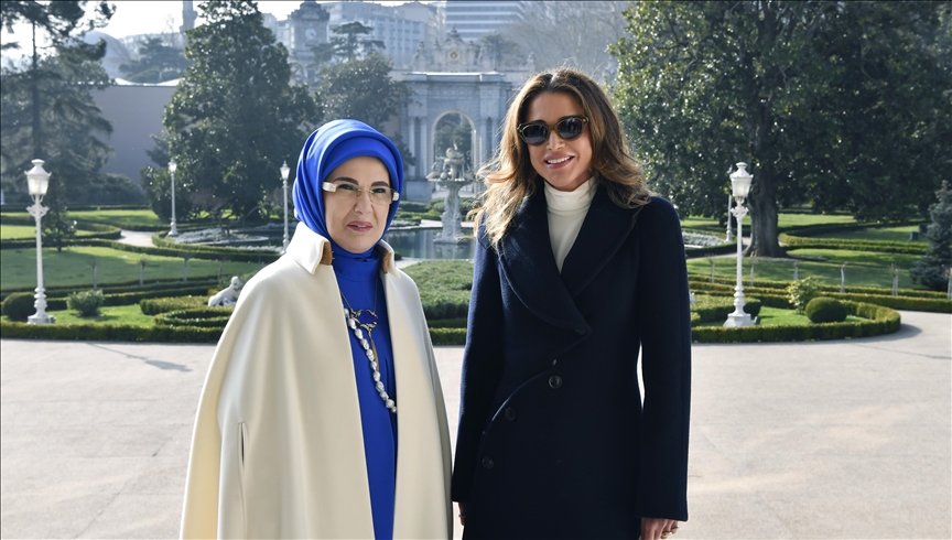 Эмине Эрдоган  и королева Иордании Рания посетила выставку «Накш-и Заман»