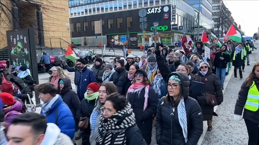 В Швеции состоялась акция протеста против нарушения Израилем режима прекращения огня