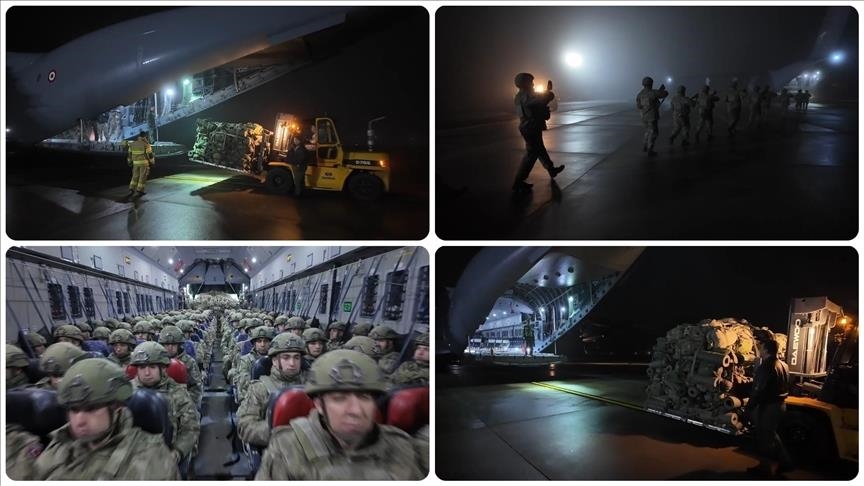 1st Turkish aircraft arrives at Germany’s Wunstorf Air Base as part of NATO's military drills