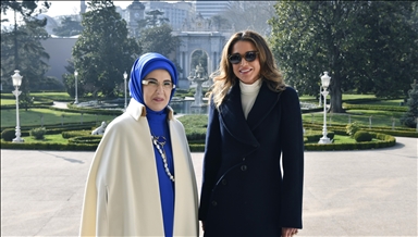 Эмине Эрдоган  и королева Иордании Рания посетила выставку «Накш-и Заман»