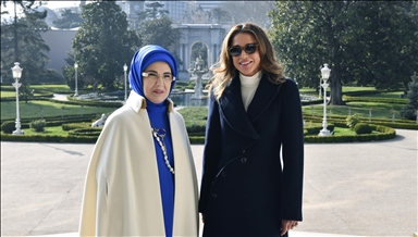 Turkish first lady meets Jordan’s queen in Istanbul