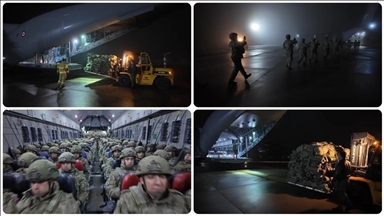 1st Turkish aircraft arrives at Germany’s Wunstorf Air Base as part of NATO's military drills