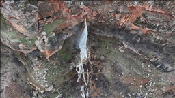 Eski darphaneden çağlayan Zebil Şelalesi yılın sadece 2 ayı akıyor