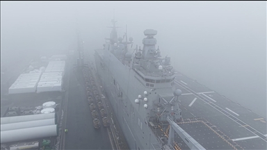 TCG Anadolu, Steadfast Dart-26 Tatbikatı'nda görevli kara unsurlarını Almanya'ya ulaştırdı