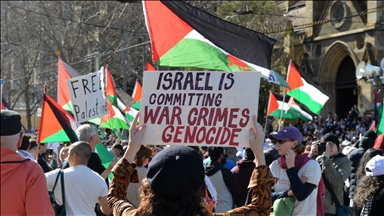 Avustralya'da binlerce kişi, İsrail Cumhurbaşkanı Herzog'un ziyaretini protesto etti