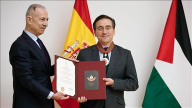 Palestina odlikovala španskog ministra vanjskih poslova Albaresa najvišim civilnim odlikovanjem