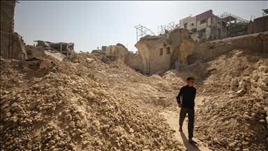 Gazze'de İsrail saldırılarında yıkılan Memlüklü mirası Es-Semra Hamamı restore ediliyor