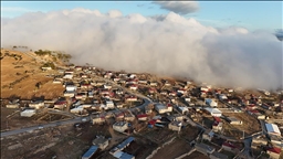 Mersin'de sis bulutu dronla görüntülendi