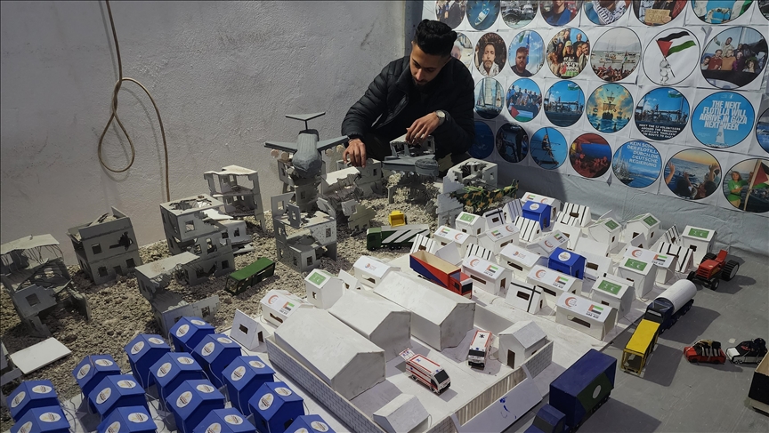 Макети на болката: Палестинската младина ја овековечува разурнатоста во Газа во визуелна меморија