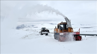 Bitlis'te "kar kaplanları" kesintisiz ulaşım için sahada
