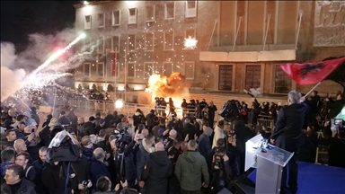Molotov cocktail attack targets Albanian prime minister’s office during anti-government protests