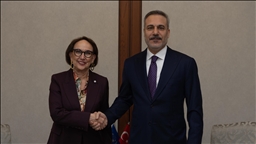 دیدار هاکان فیدان با ربکا گرینسپن در آنکارا