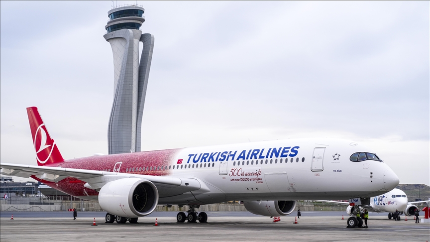 Fluturimi special i avionit të 500-të të Turkish Airlines, më i ndjekuri në botë