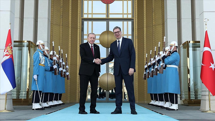 Cumhurbaşkanı Erdoğan, Sırbistan Cumhurbaşkanı Vucic ile görüştü