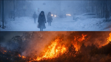 Kuzey yarım kürede soğuk hava koşulları etkili olurken güney yangınlarla boğuşuyor